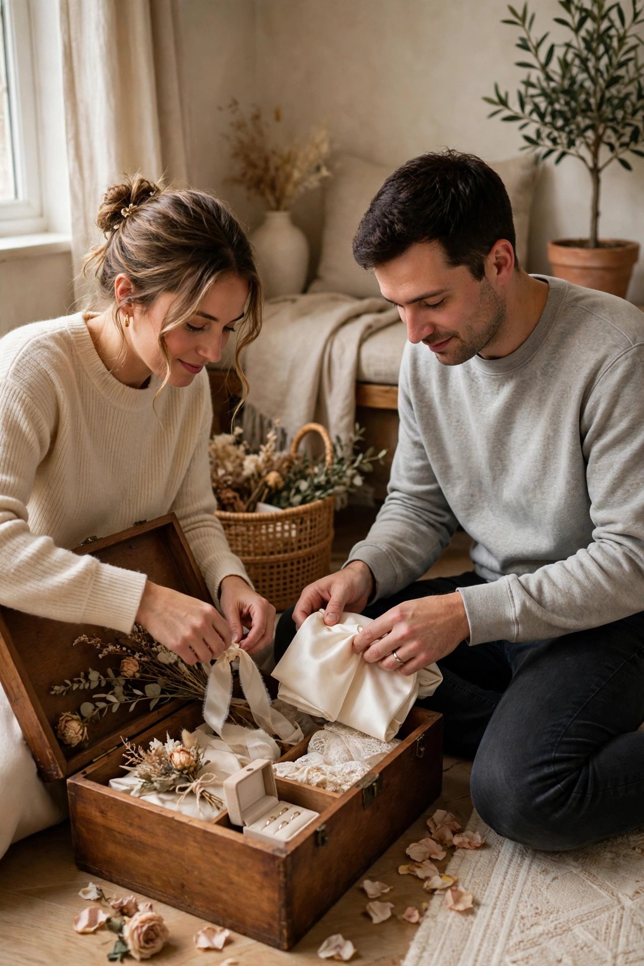 Declutter the Wedding Corner of Your Home — gentle newlywed wellbeing photo