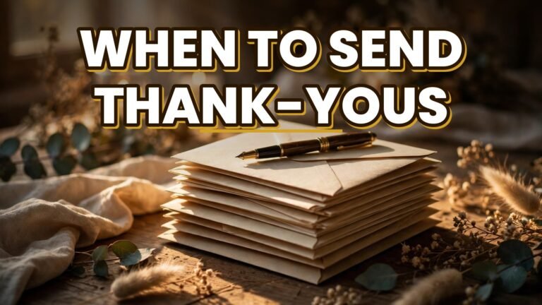 When to Send Thank-Yous (2027)