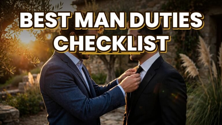 Best Man Duties Checklist (2027)