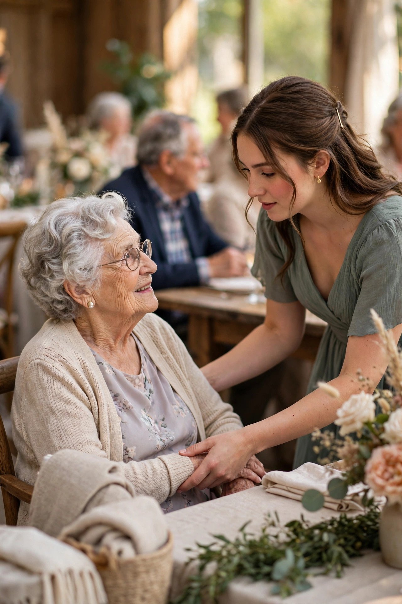 Check on Elderly Guests — bridesmaid duties explained