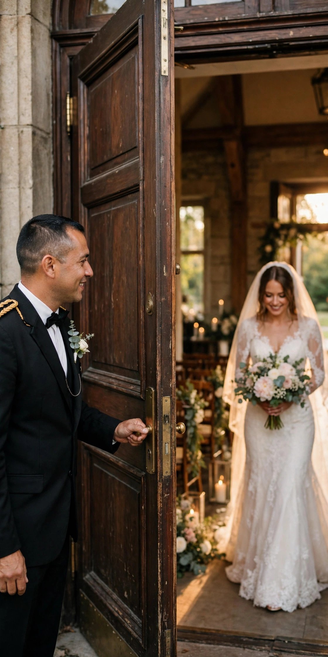 Closing and Opening Venue Doors — wedding party guide photo