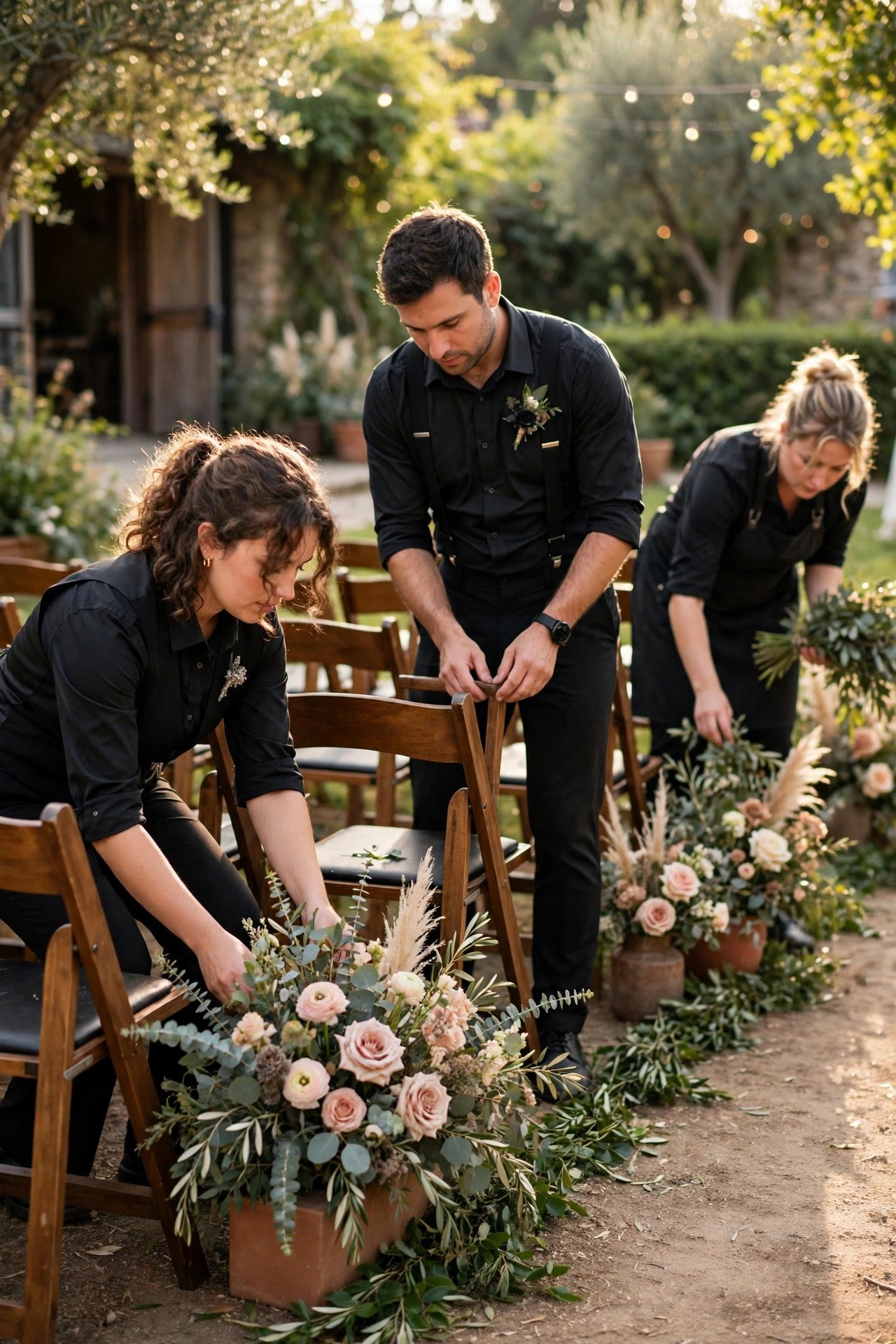 Setup Help Before Guests Arrive — wedding party guide photo