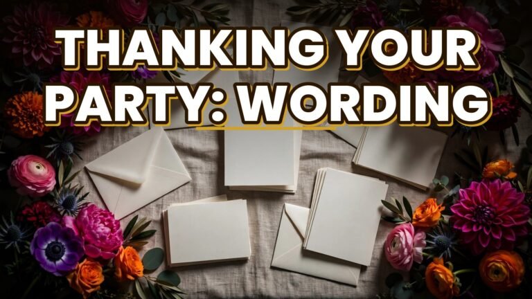 Thanking Your Party: Wording (2027)