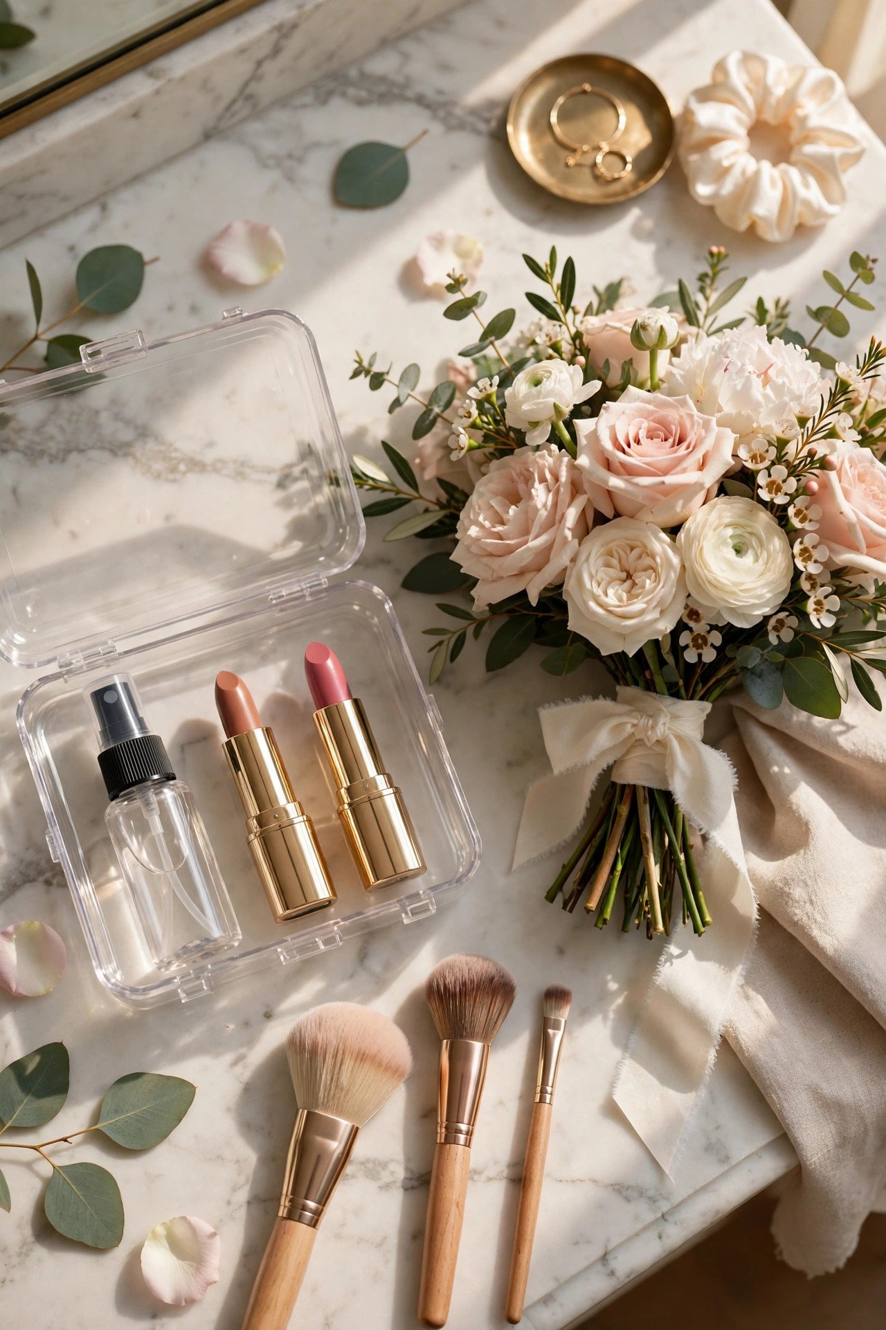Maid of honor emergency kit item for a 2027 wedding — Lipstick and Setting Spray Touch-Up Set