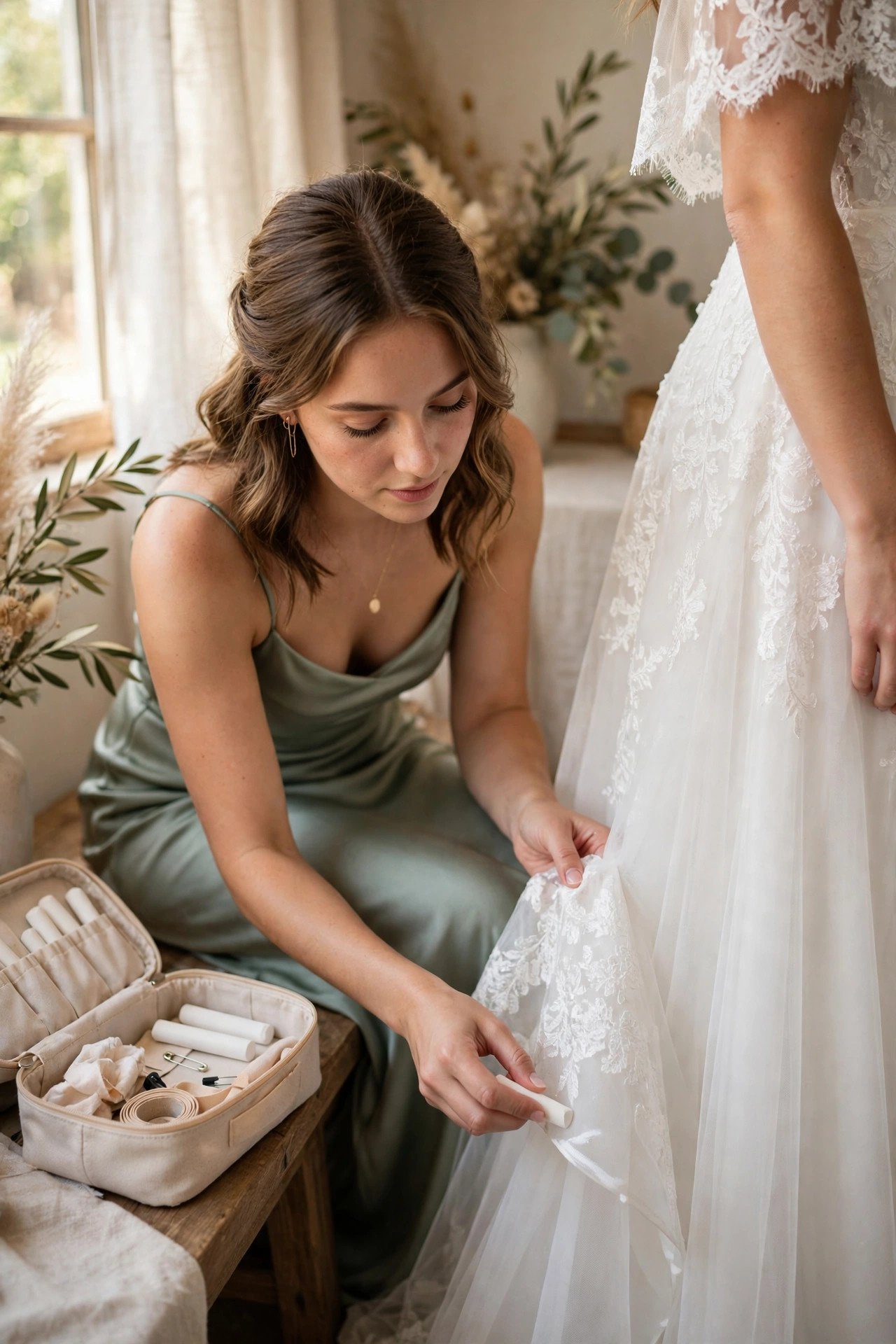 Maid of honor emergency kit item for a 2027 wedding — White Chalk for Dress Marks