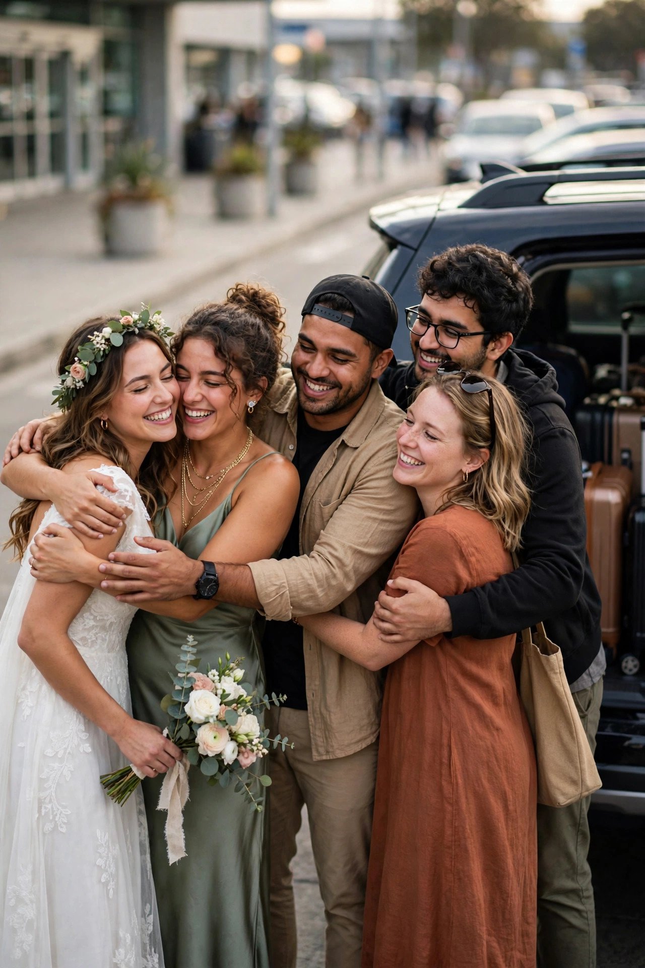 Bridal party travel coordination step for a 2027 wedding — Plan Airport Pickup Rotations