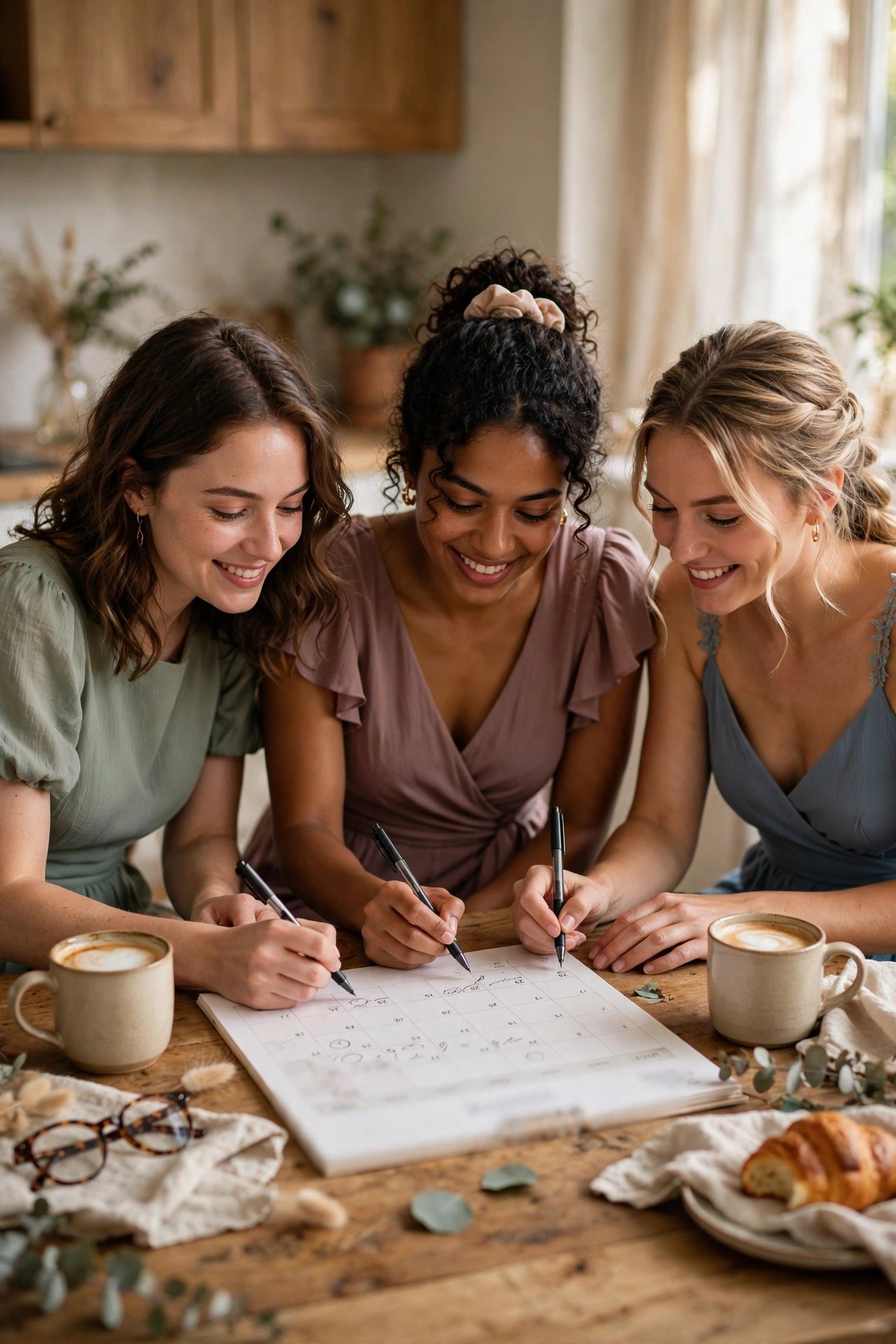 Bridesmaid dress timeline step for a 2027 wedding — 12 Months Out: Choose Shopping Dates