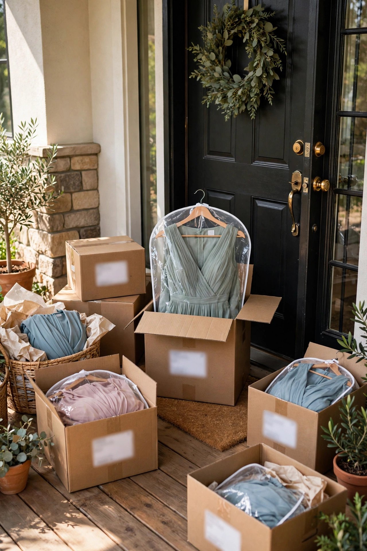 Bridesmaid dress timeline step for a 2027 wedding — 6 Months Out: Track Shipping and Delivery Dates