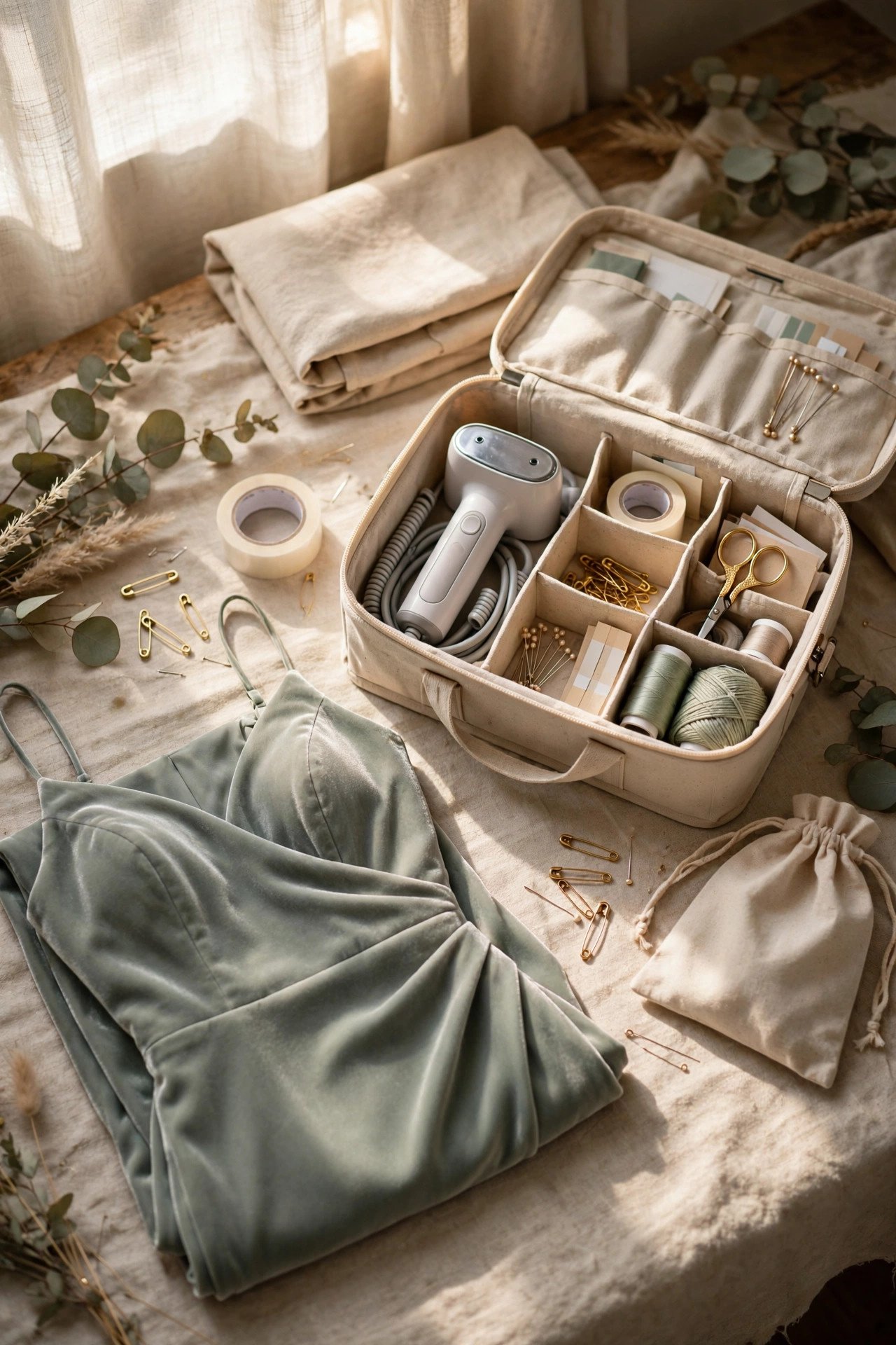 Bridesmaid dress timeline step for a 2027 wedding — Wedding Week: Pack the Day-Of Dress Kit
