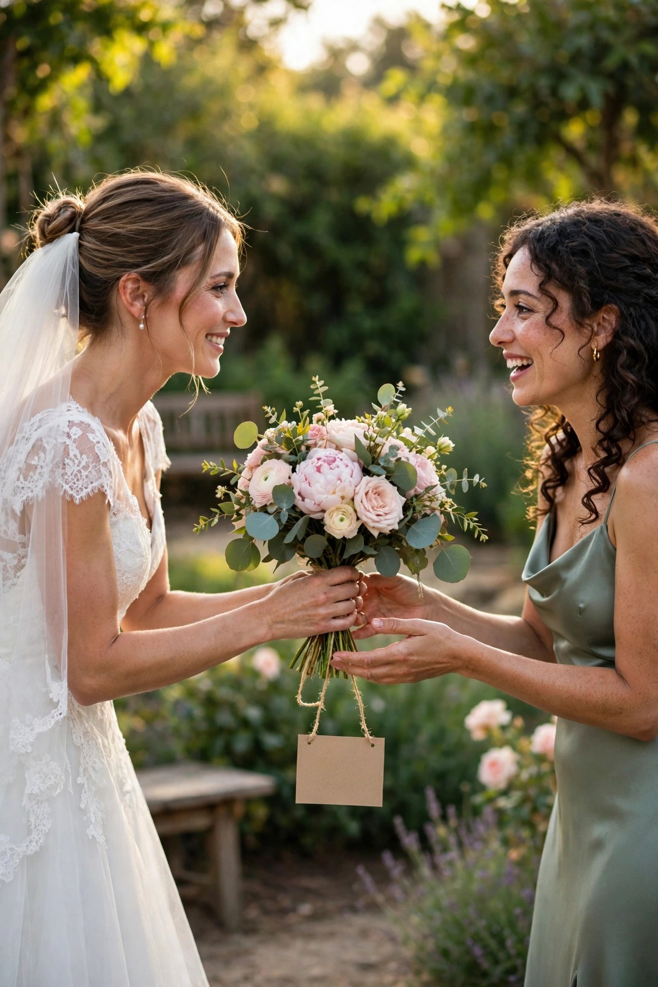 Bridesmaid proposal alternative for a 2027 wedding — Fresh Flowers with a Card