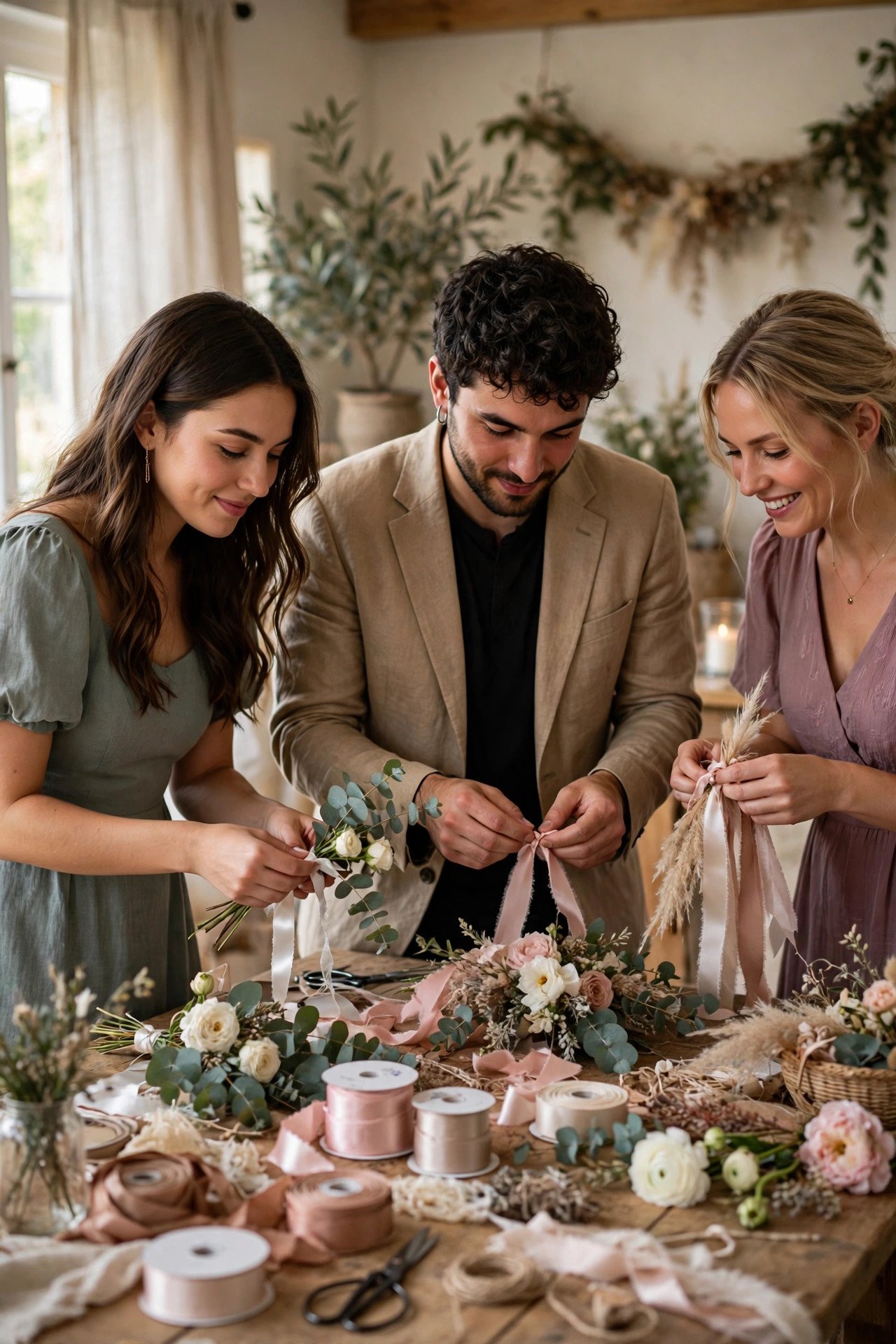 Helping with DIY and Decor Projects — illustrating a bridesman duty at a 2027 wedding