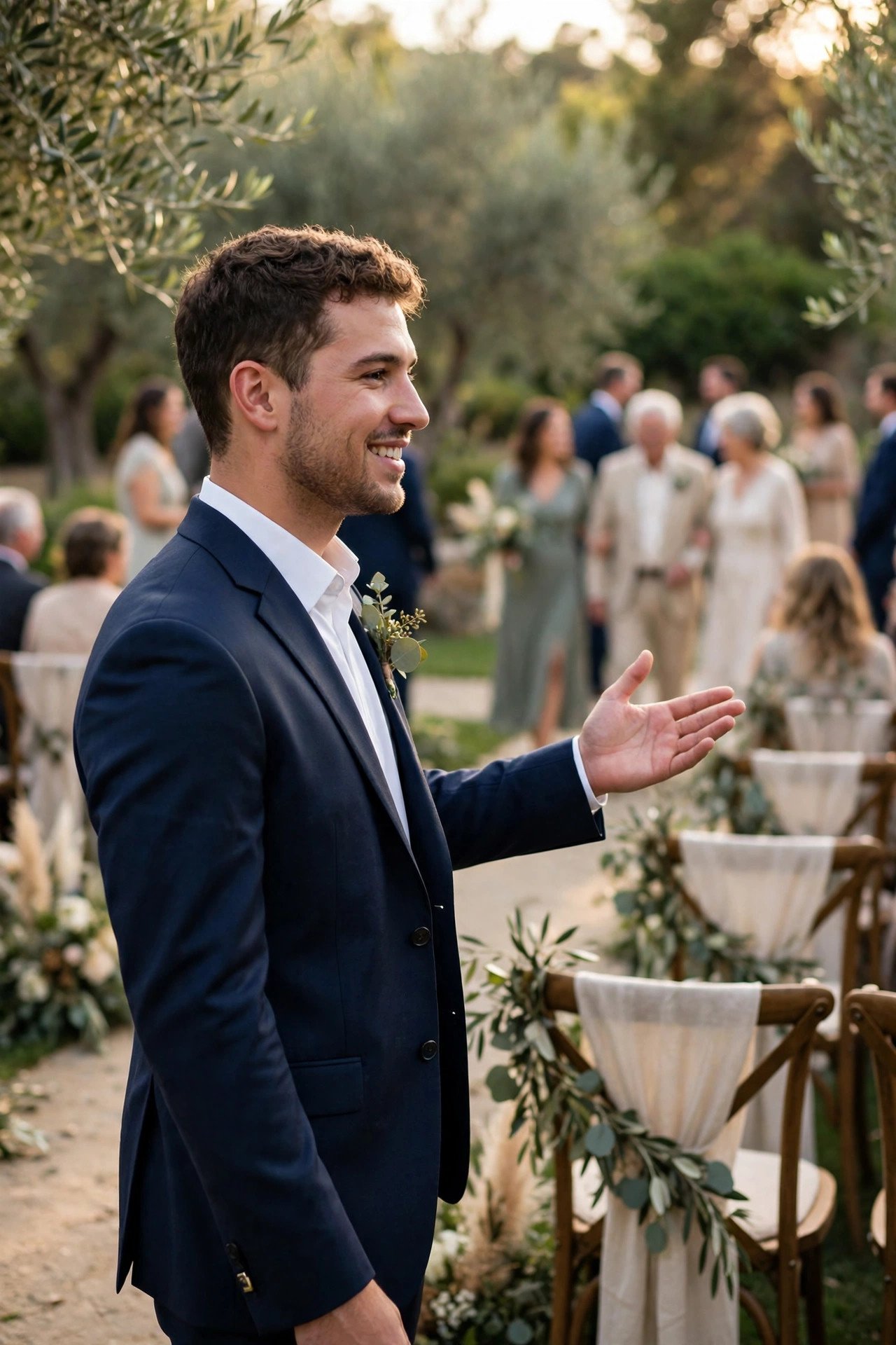Helping Host and Guide Guests — illustrating a bridesman duty at a 2027 wedding