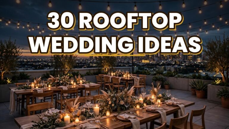 30 Rooftop Wedding Ideas (2027)