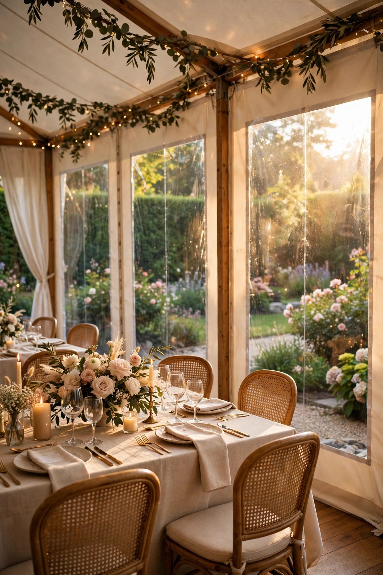 Sidewalls, Windows, and Weather Triggers — explaining one part of planning a tented reception for a 2027 wedding