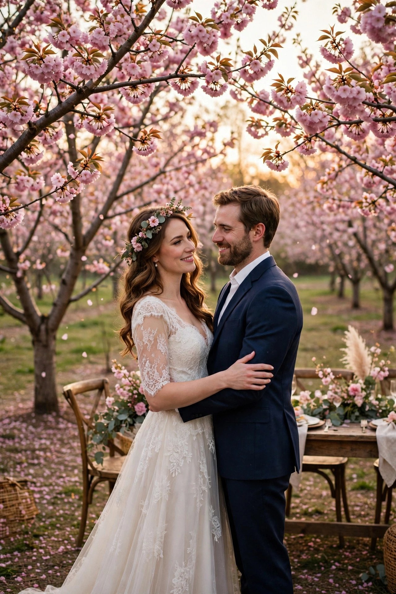 Orchard wedding venue: A Cherry Orchard Wedding in Pink Bloom