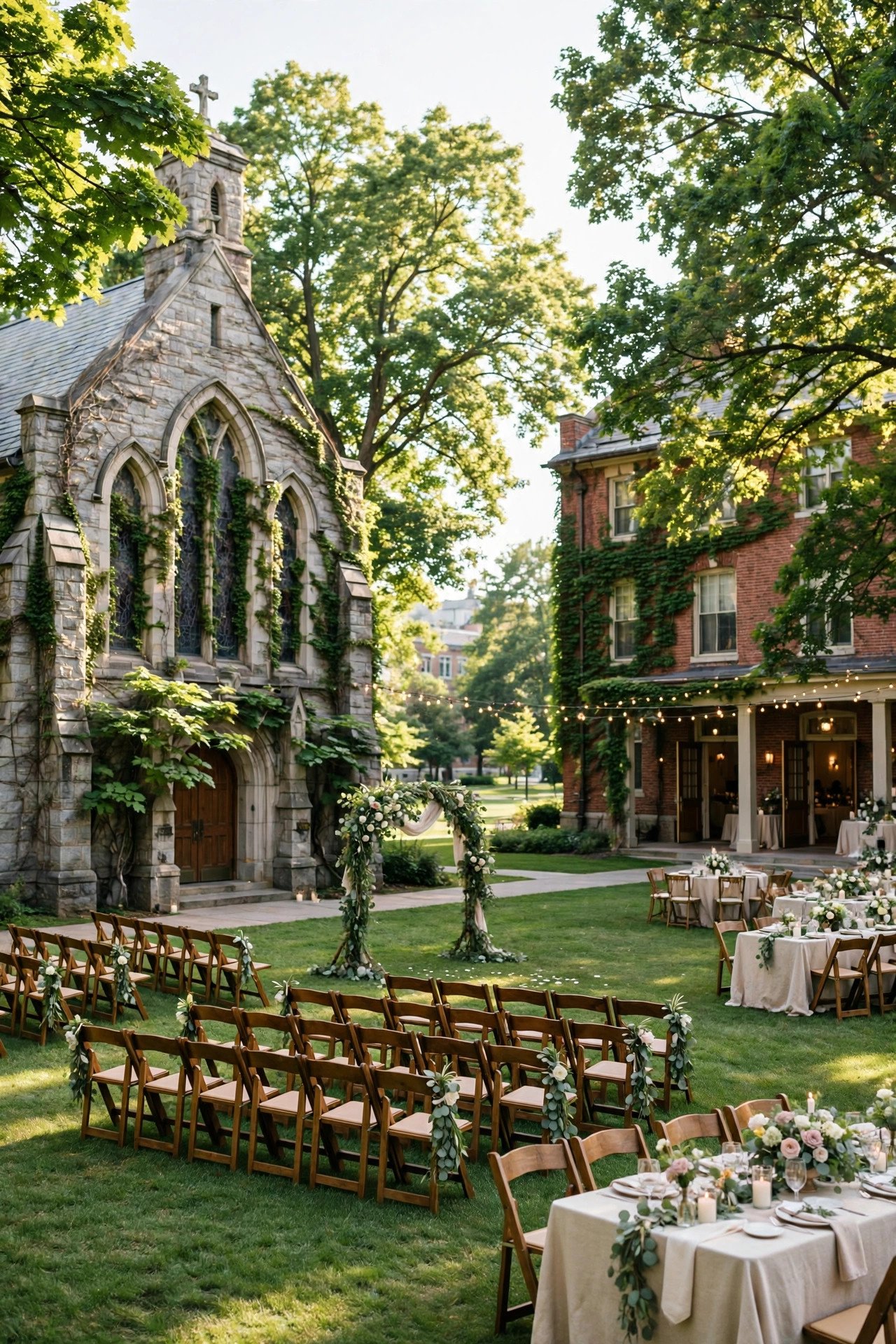 Campus Chapel and Hall in Summer — wedding venue idea