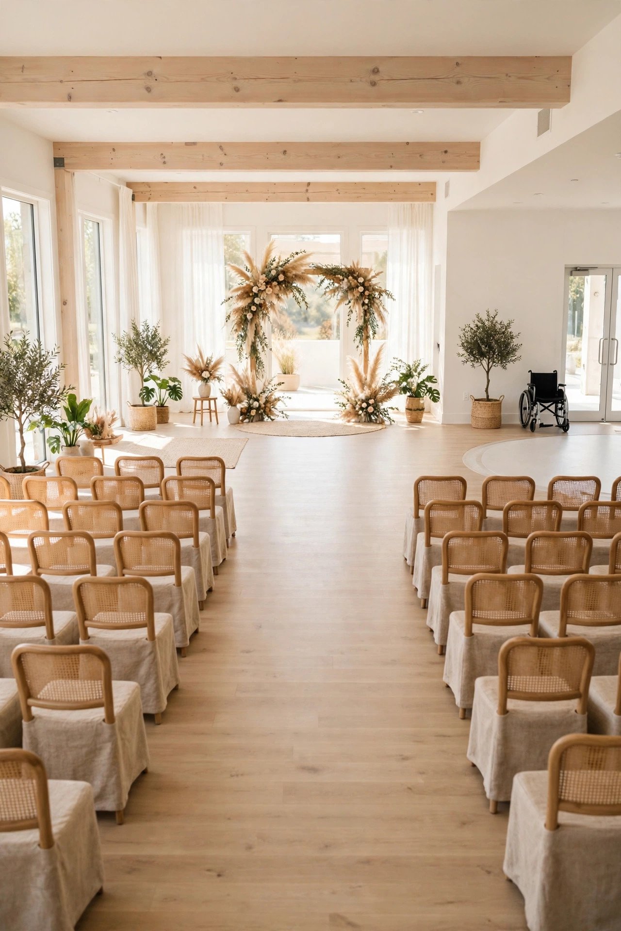 Accessibility Space: Aisles and Turning Room — wedding venue idea