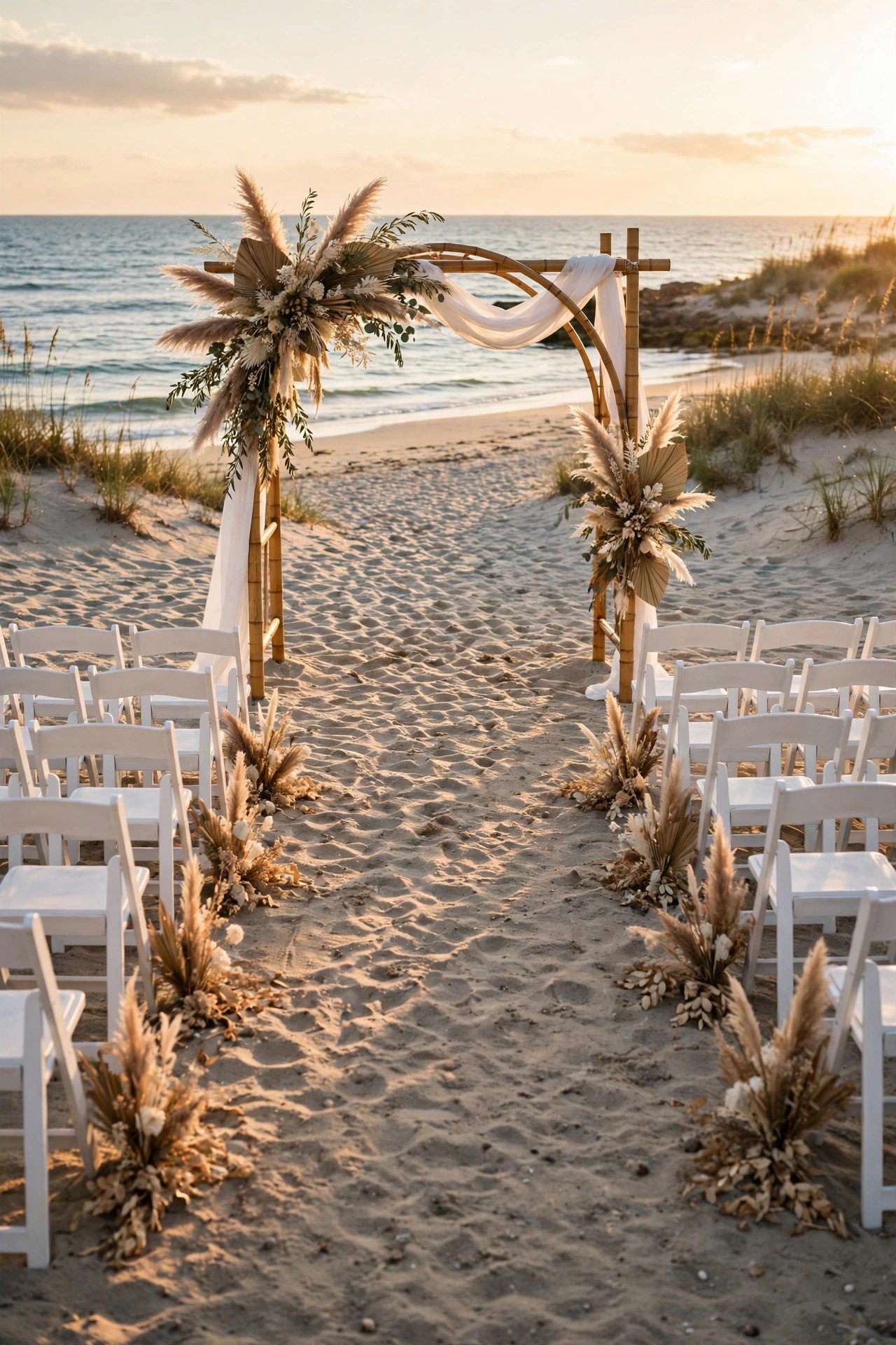 A Beach Ceremony on Firm Sand — wedding venue idea