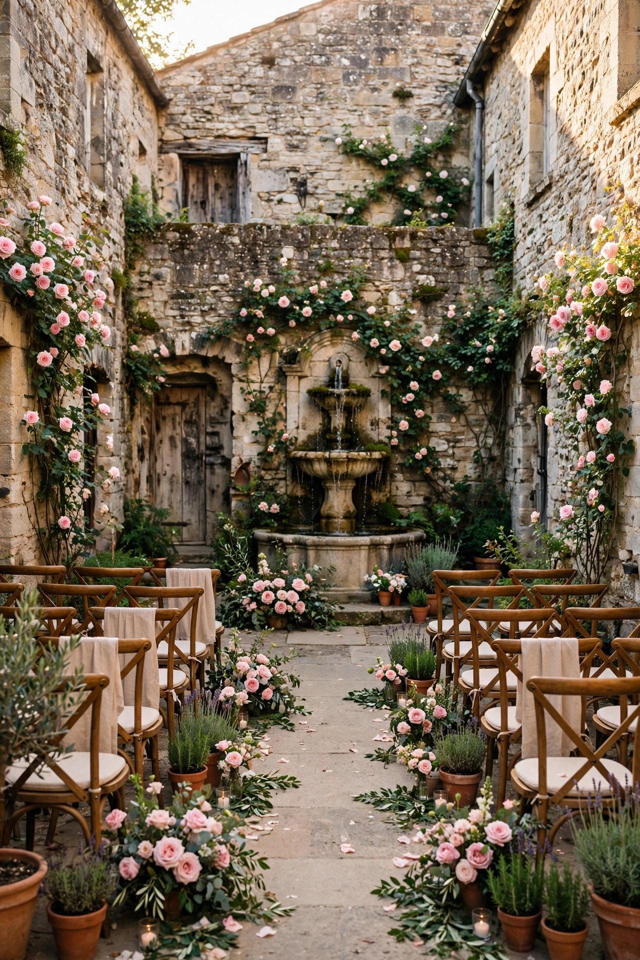 A Garden Courtyard in a Historic Town — wedding venue idea