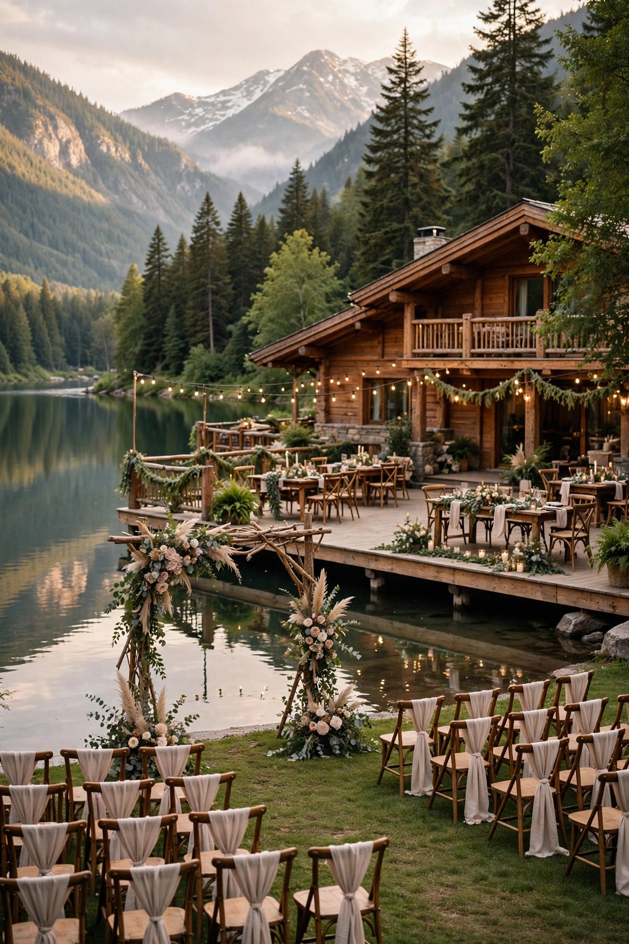 Lakeside Lodge Packages — an all-inclusive wedding venue in this style