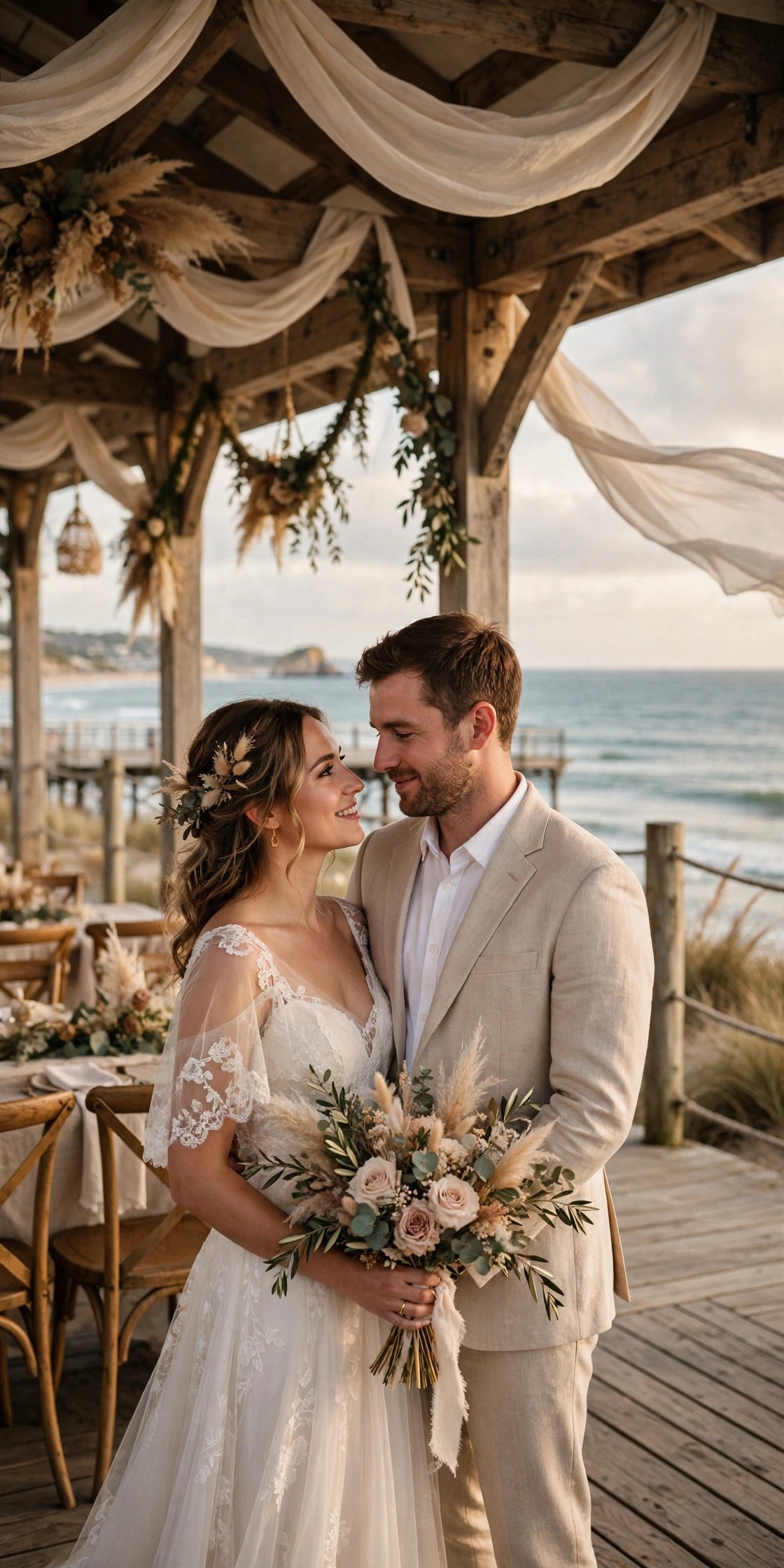 The Seaside Pier Pavilion — an amusement park wedding celebration