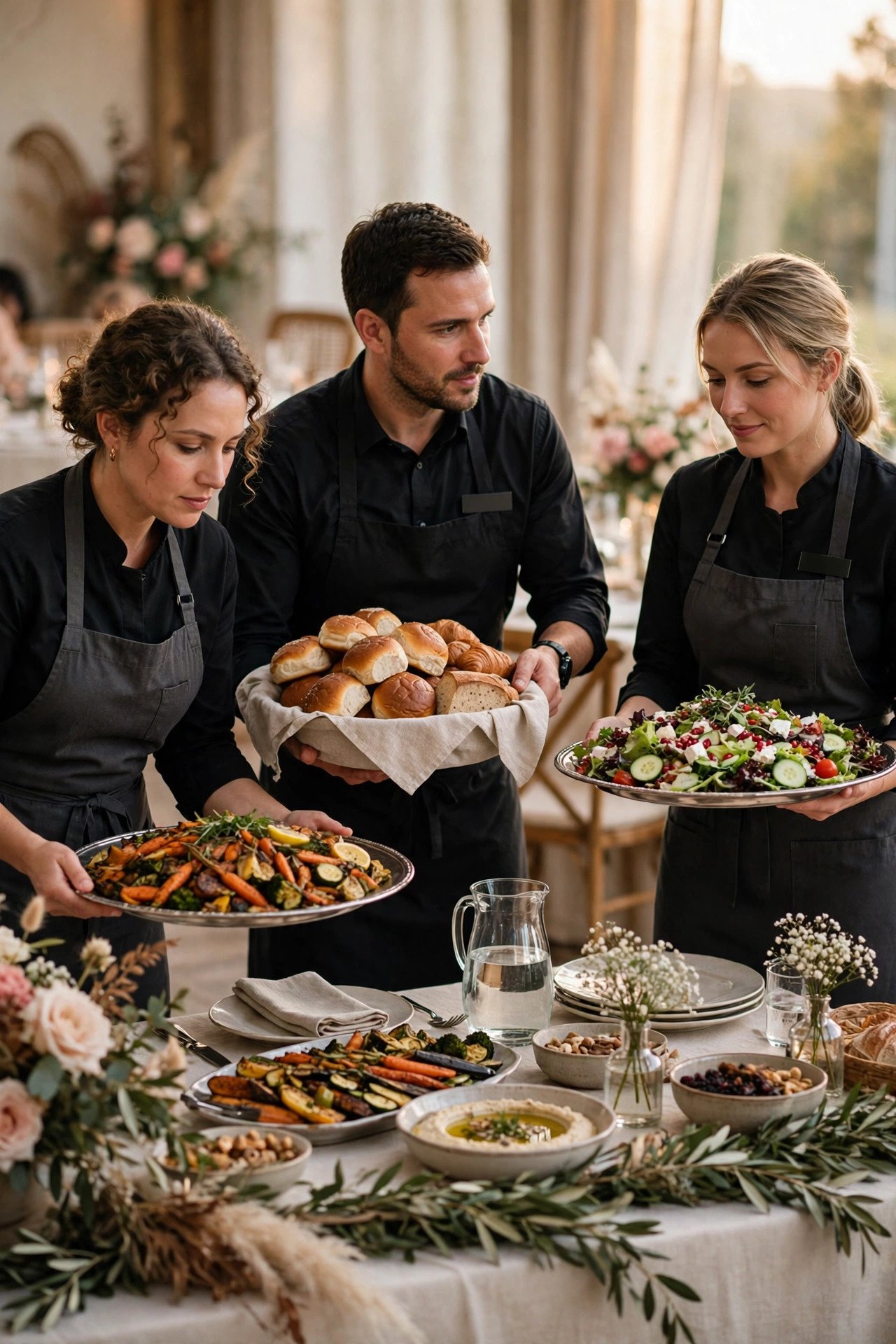 Staffing Numbers to Ask About — wedding catering detail for a 2027 reception