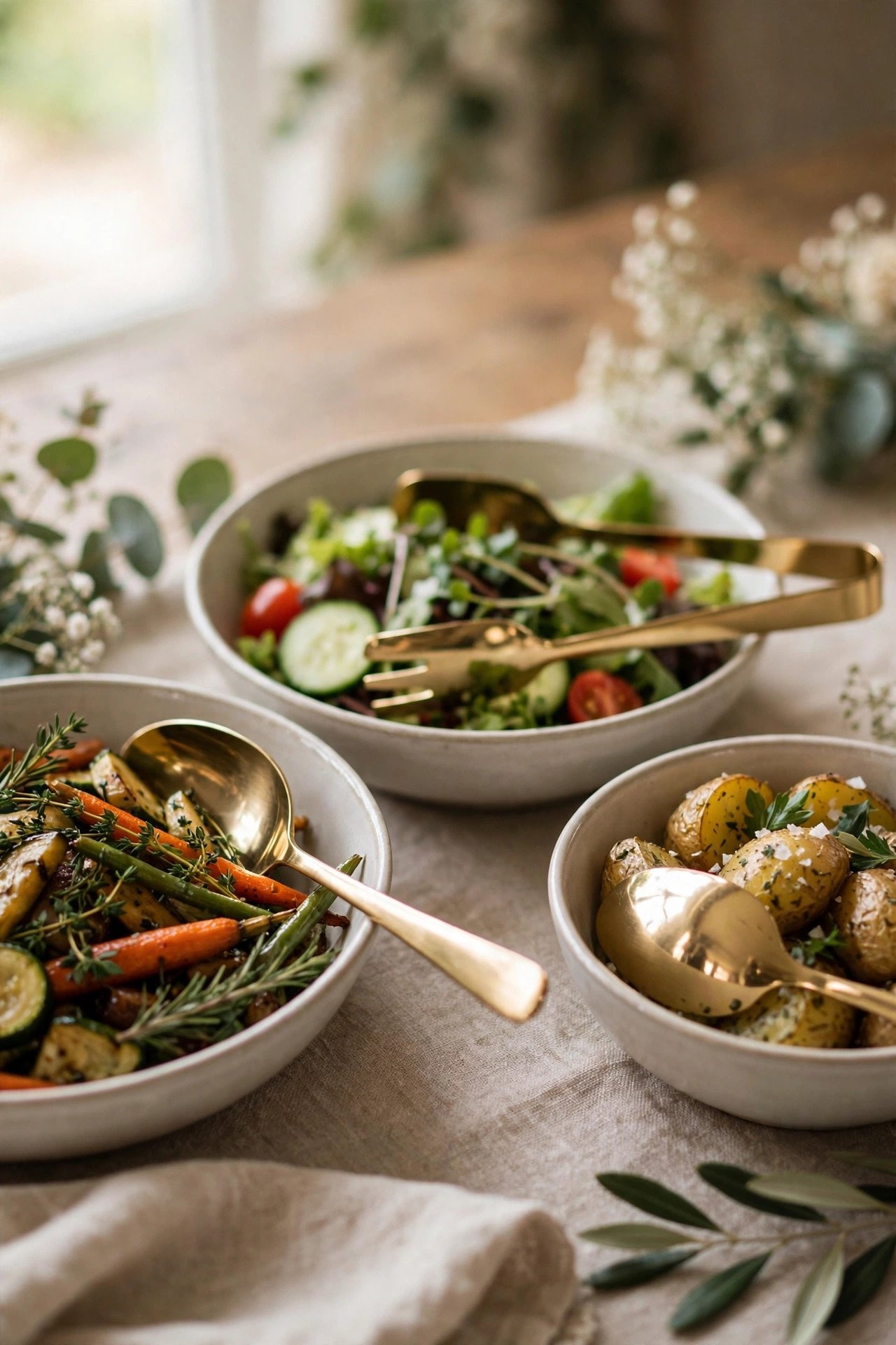 Serving Utensils and Double-Dipping Rules — wedding catering detail for a 2027 reception