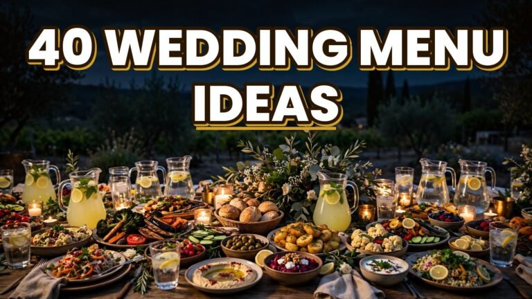 40 Wedding Menu Ideas (2027)