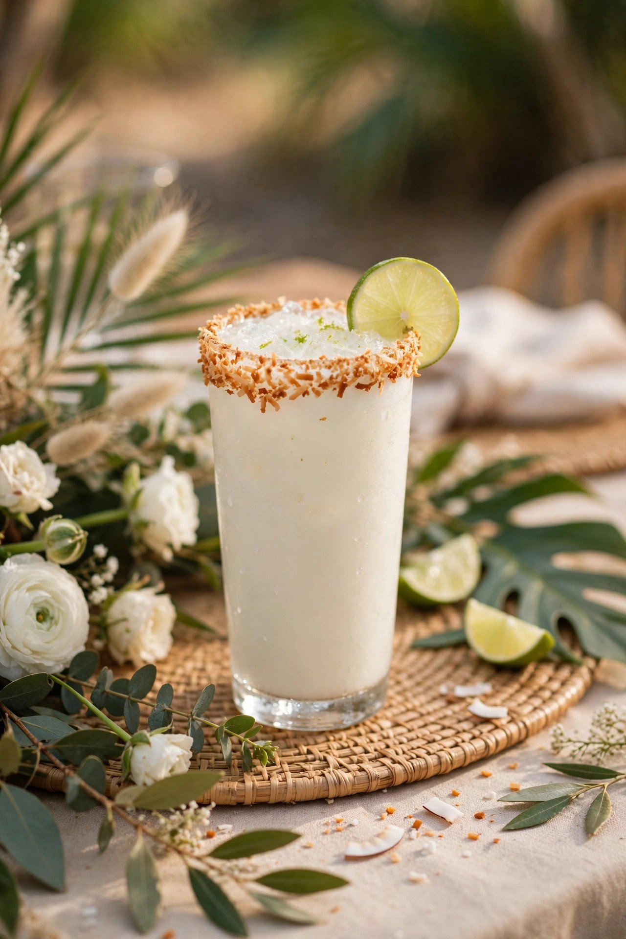 Coconut Lime Island Cooler at a wedding reception