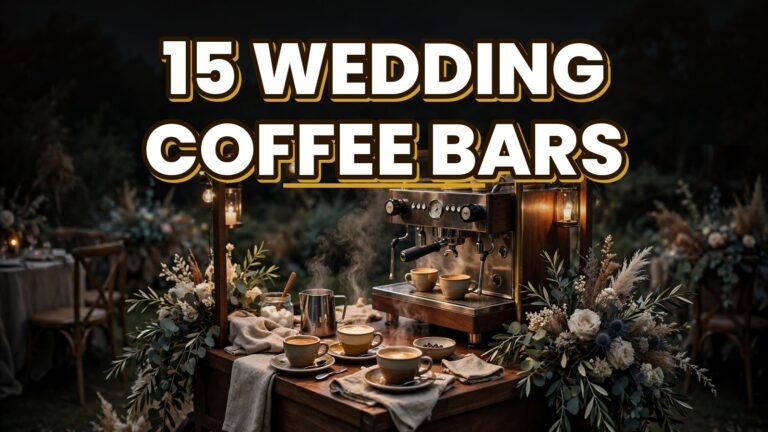 15 Wedding Coffee Bars (2027)