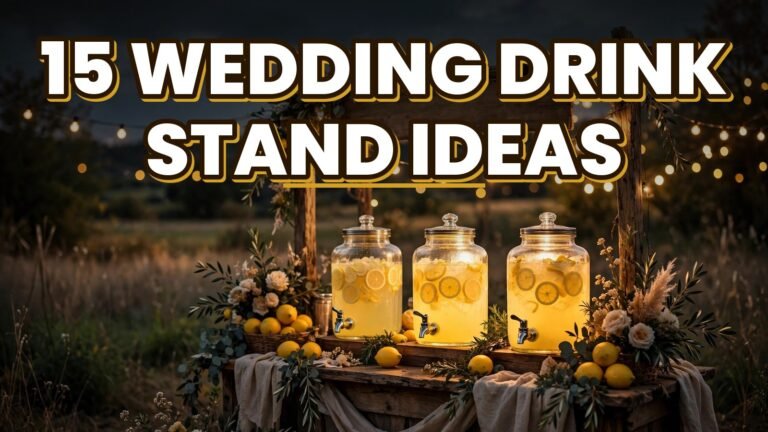 15 Wedding Drink Stand Ideas (2027)