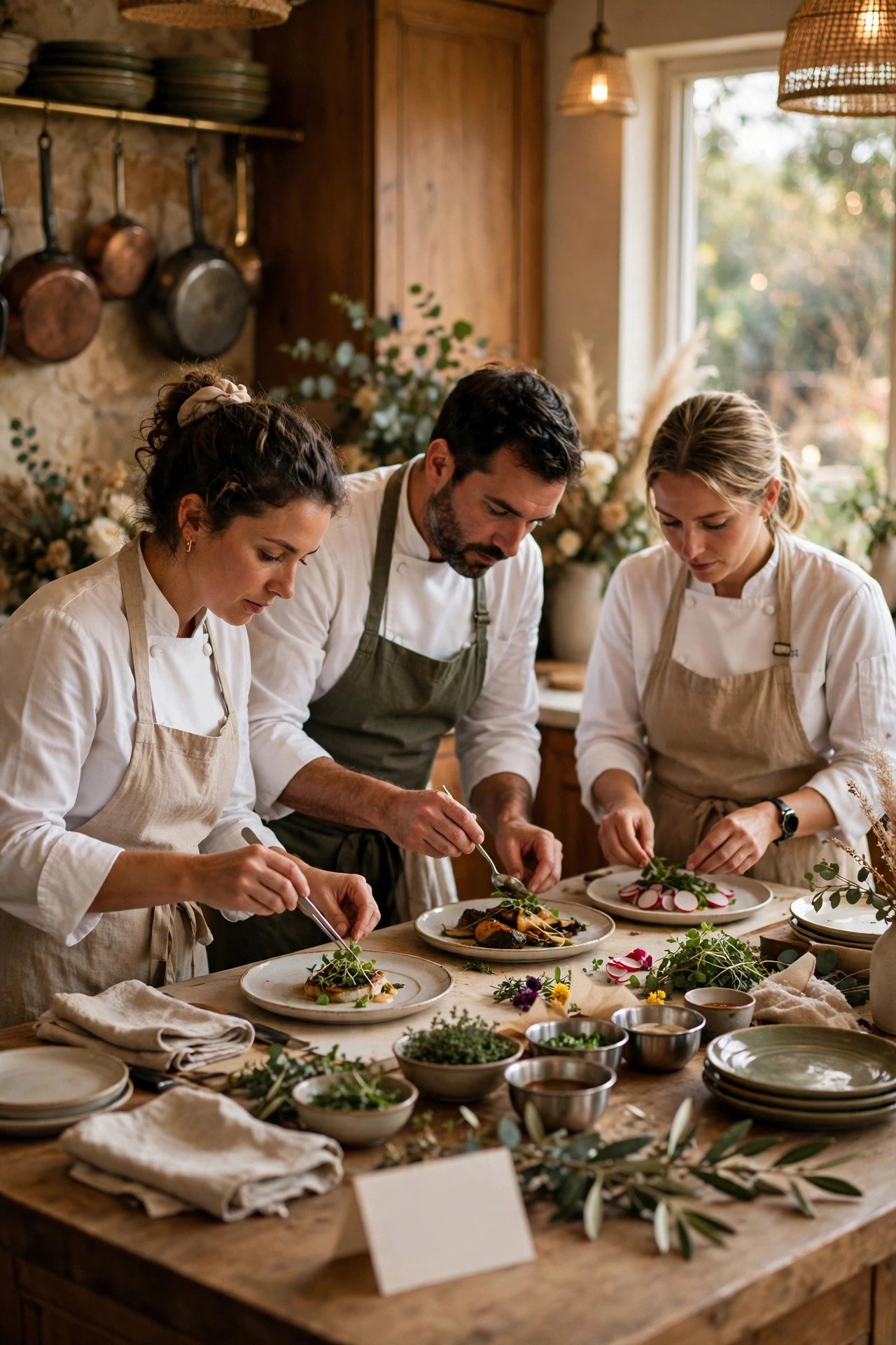 Wedding catering tipping guide photo showing do not forget the kitchen team