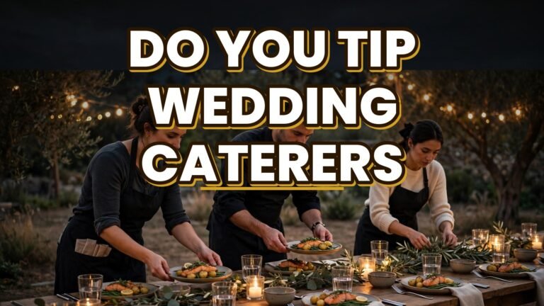 Do You Tip Wedding Caterers (2027)