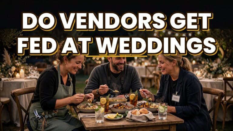 Do Vendors Get Fed at Weddings (2027)
