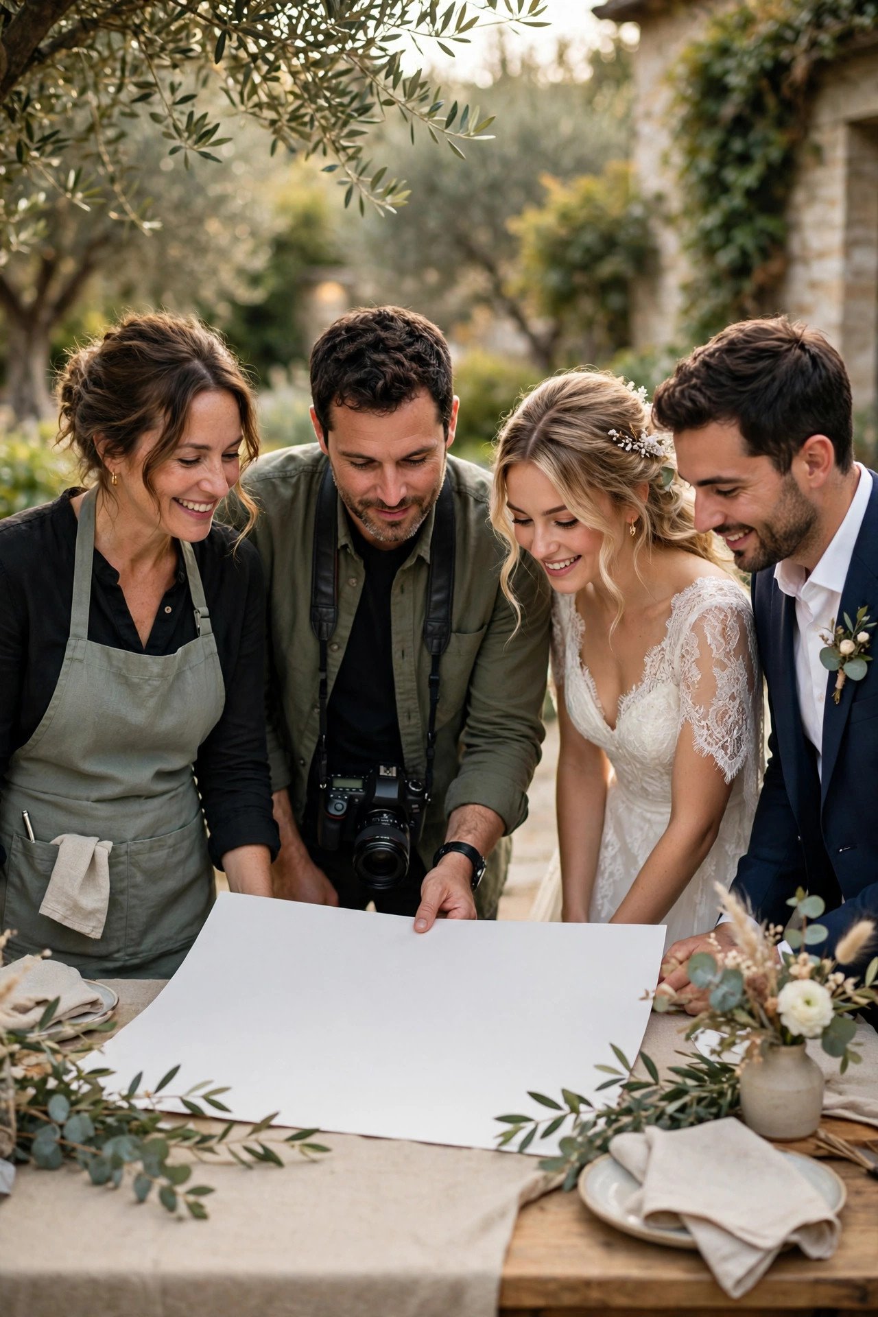 Wedding dinner timing photo showing build the timeline with your caterer and photographer