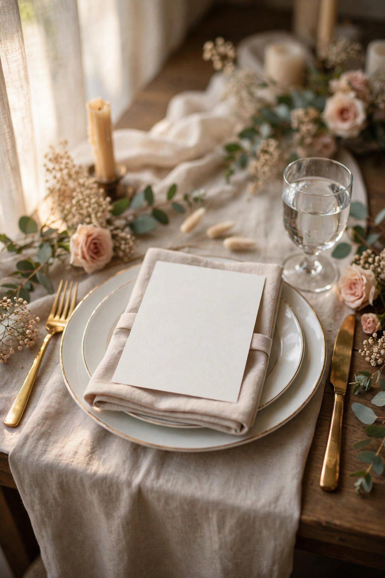 Wedding dinner timing photo showing communicate dinner time to guests