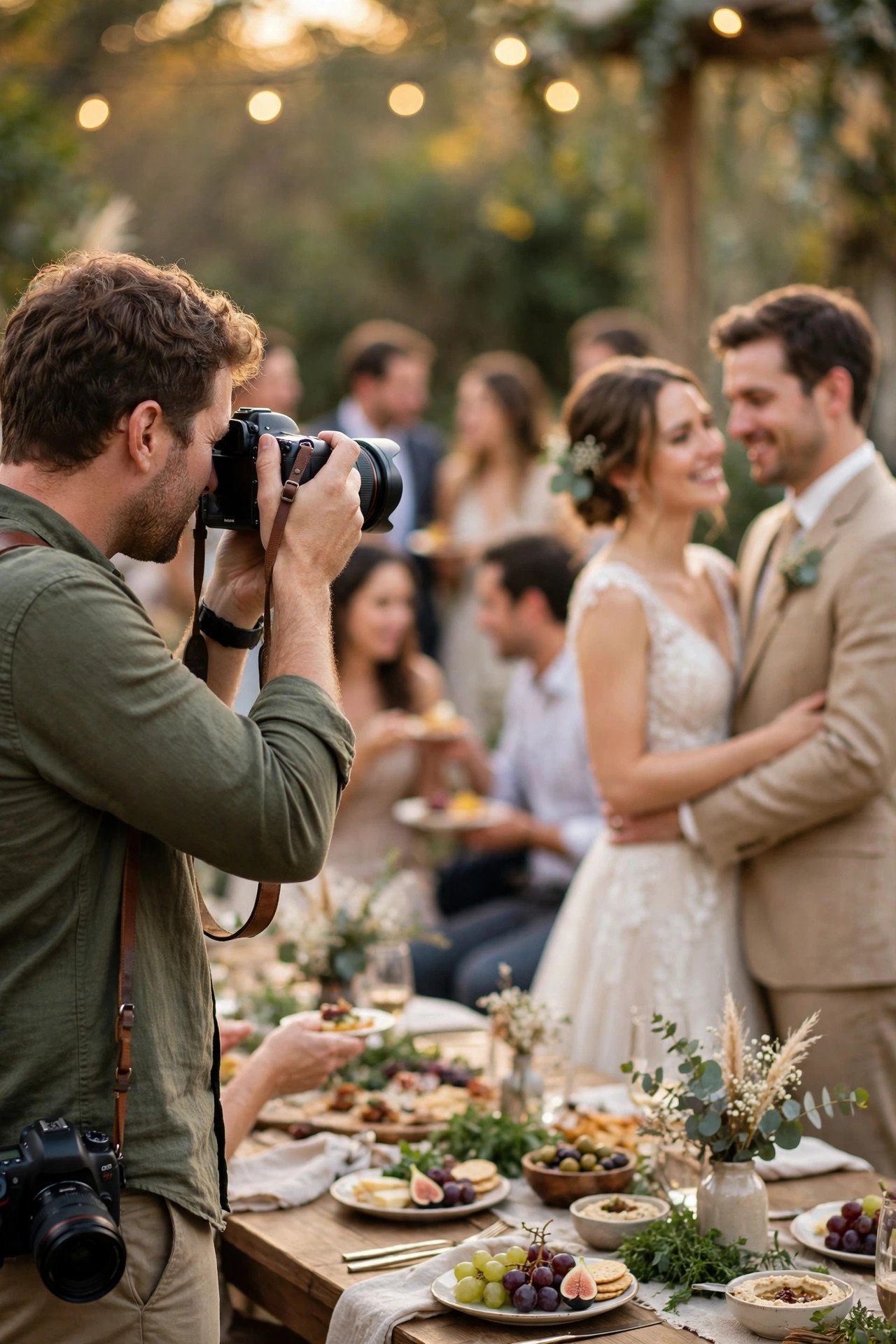 Wedding dinner timing photo showing what if photos run long?