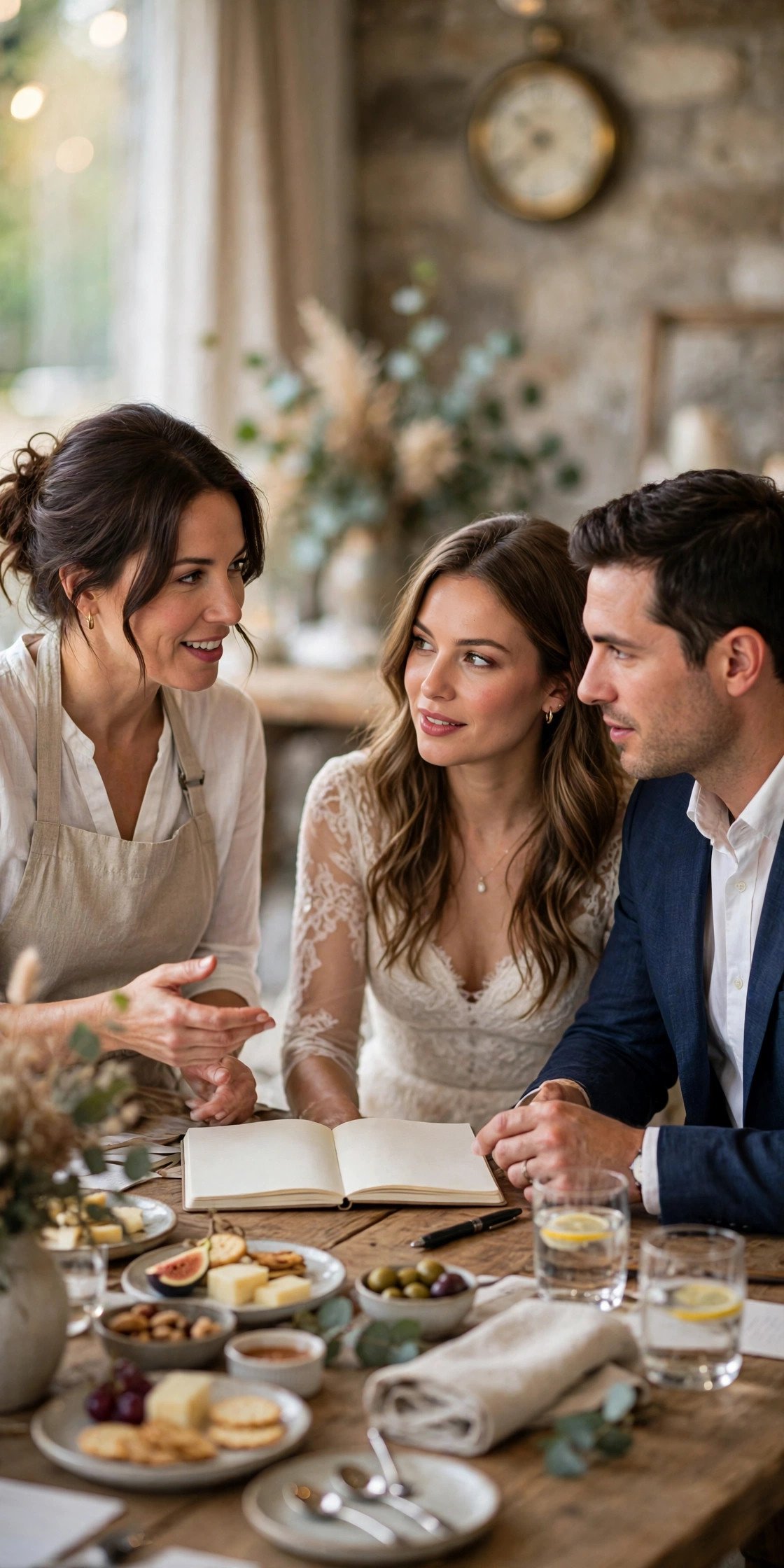 Wedding food tasting checklist item: ask about course timing & pacing