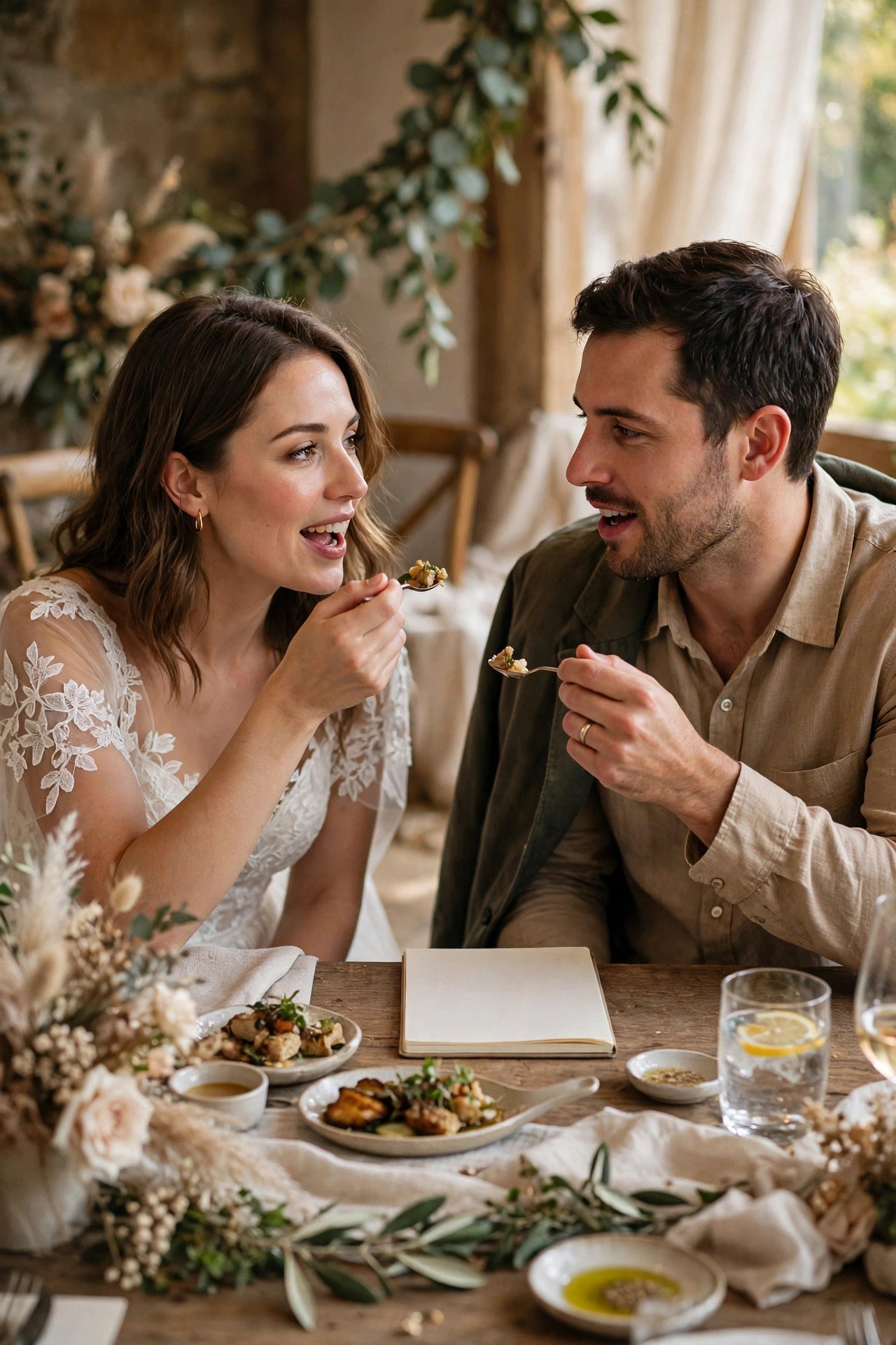 Wedding food tasting checklist item: note one fix per dish, out loud