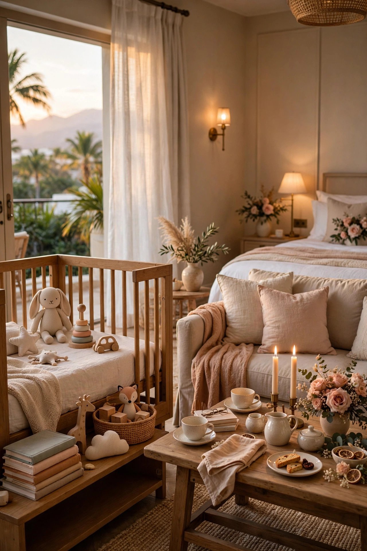 Wedding childcare idea: hotel sitter pool for destination weddings