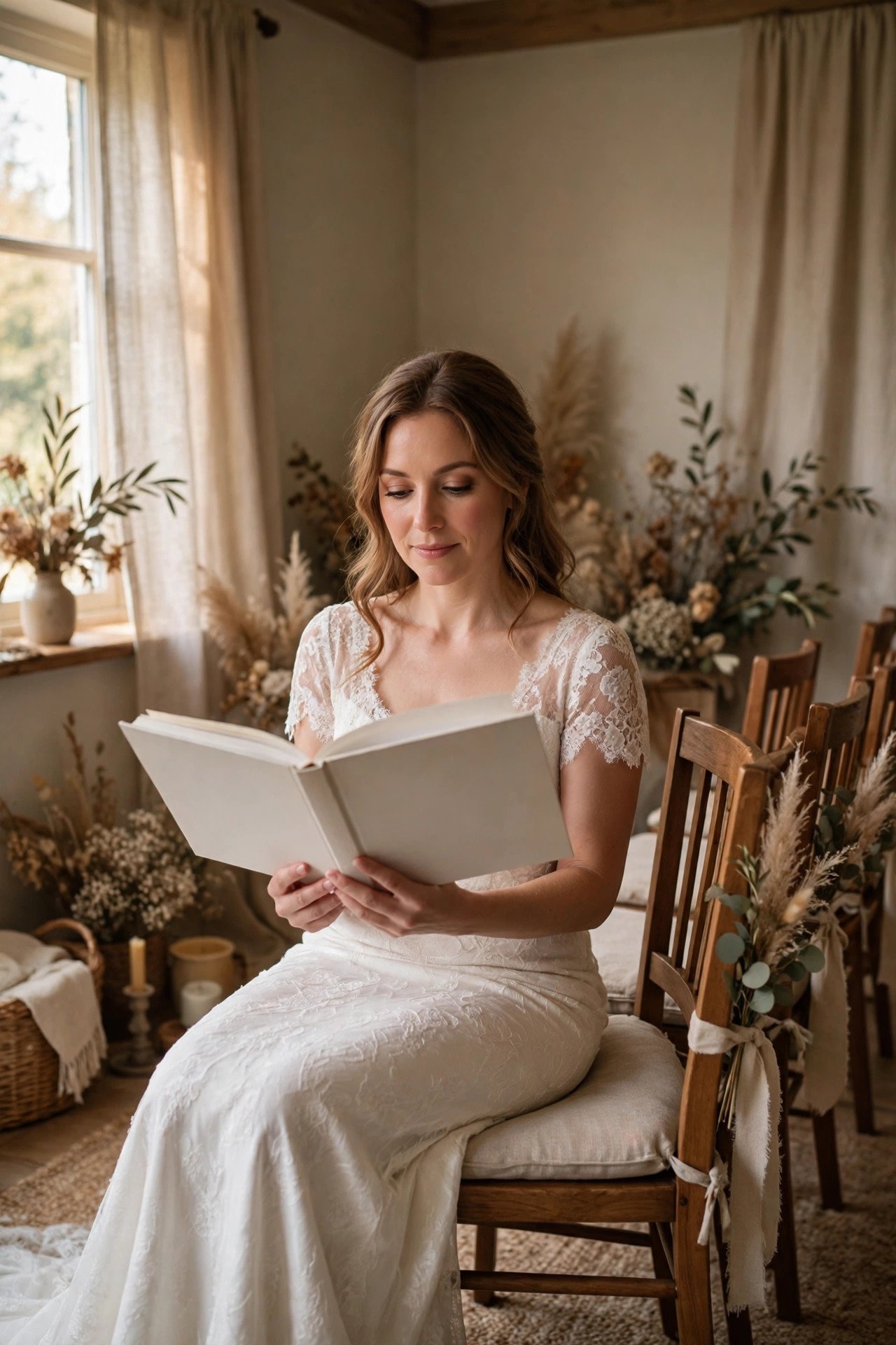 Wedding childcare idea: story & quiet-time sitter for the ceremony