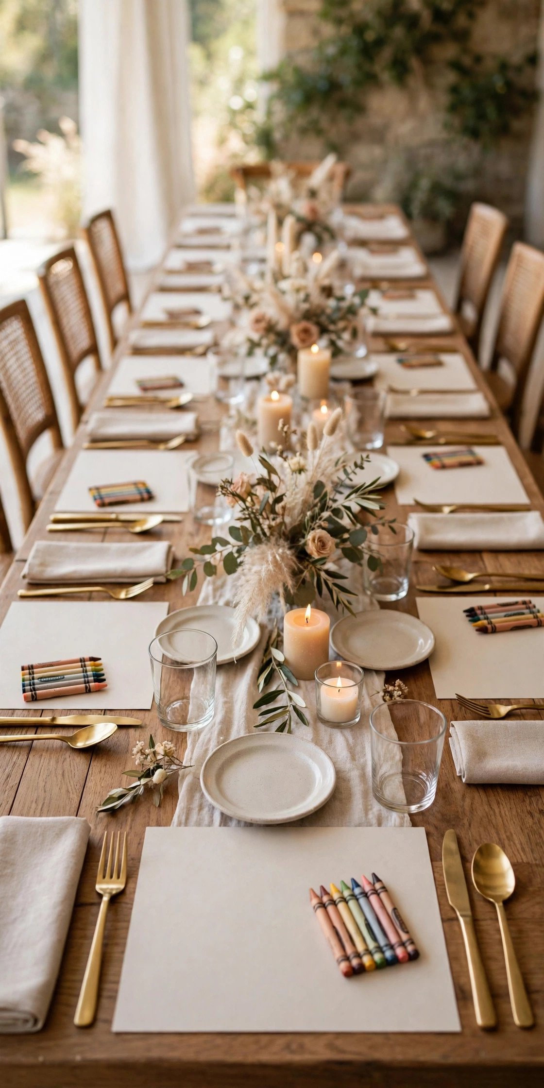 Kids activity for weddings: activity placemats for dinner