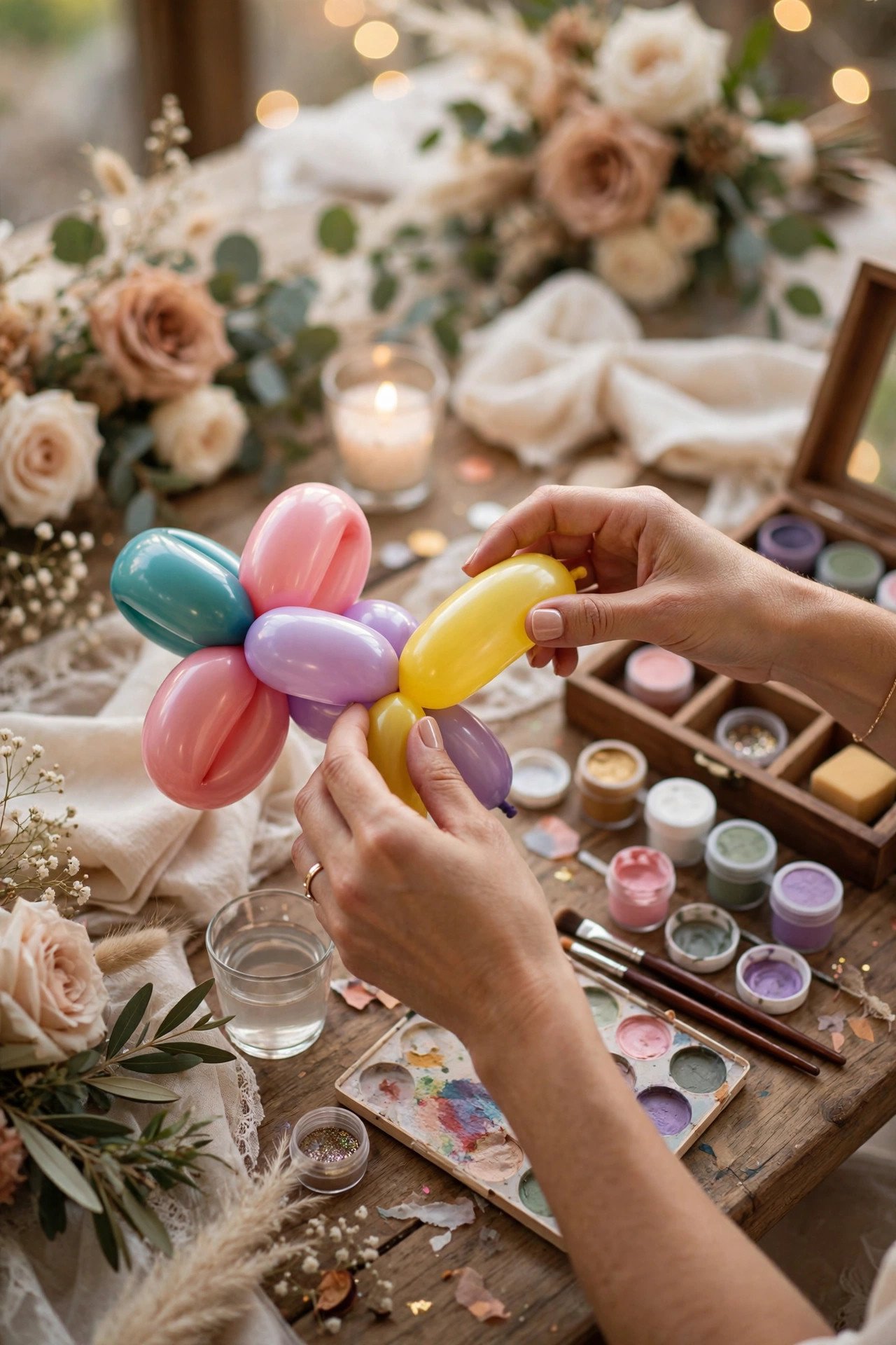 Kids activity for weddings: balloon artists & face painters