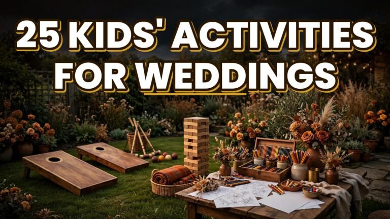 25 Kids’ Activities for Weddings (2027)
