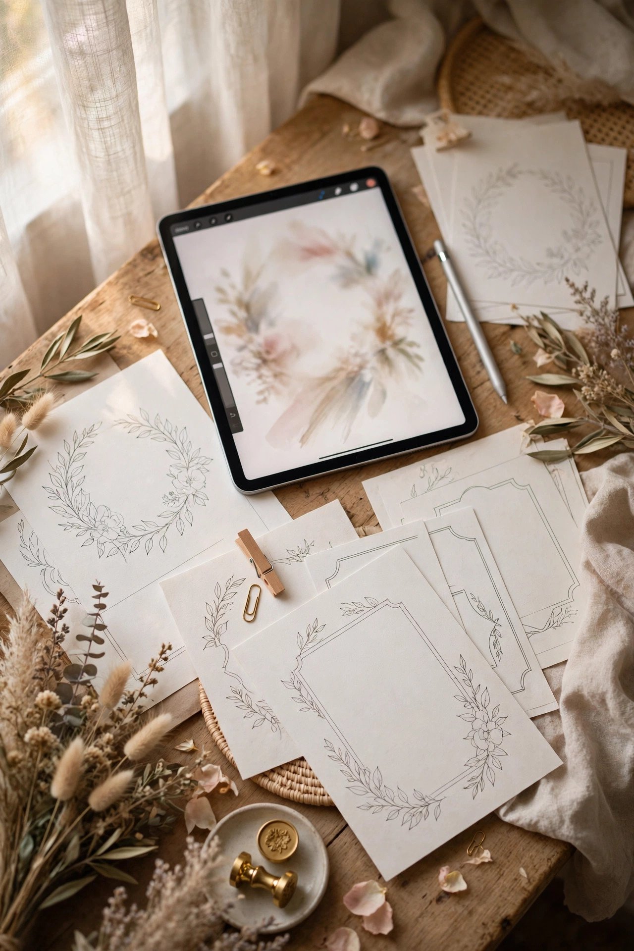 Wedding coloring page theme for kids: designing your own pages with simple tools