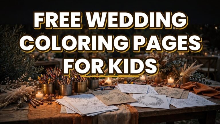 Free Wedding Coloring Pages for Kids (2027)