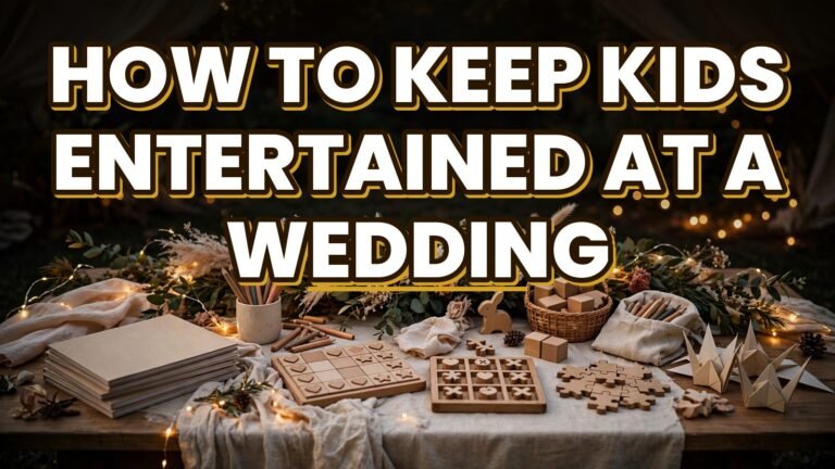 How to Keep Kids Entertained at a Wedding (2027)