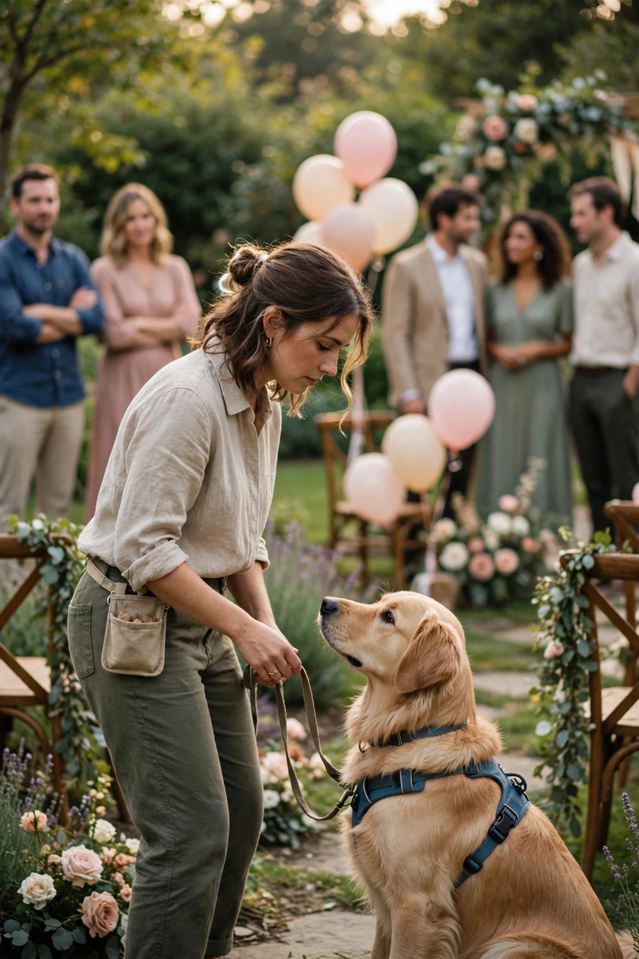 Add Distractions Gradually — a dog ring bearer moment at a 2027 wedding ceremony