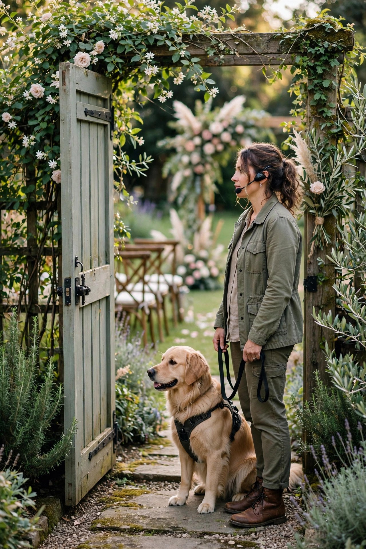 Prepare a Backup Entrance — a dog ring bearer moment at a 2027 wedding ceremony
