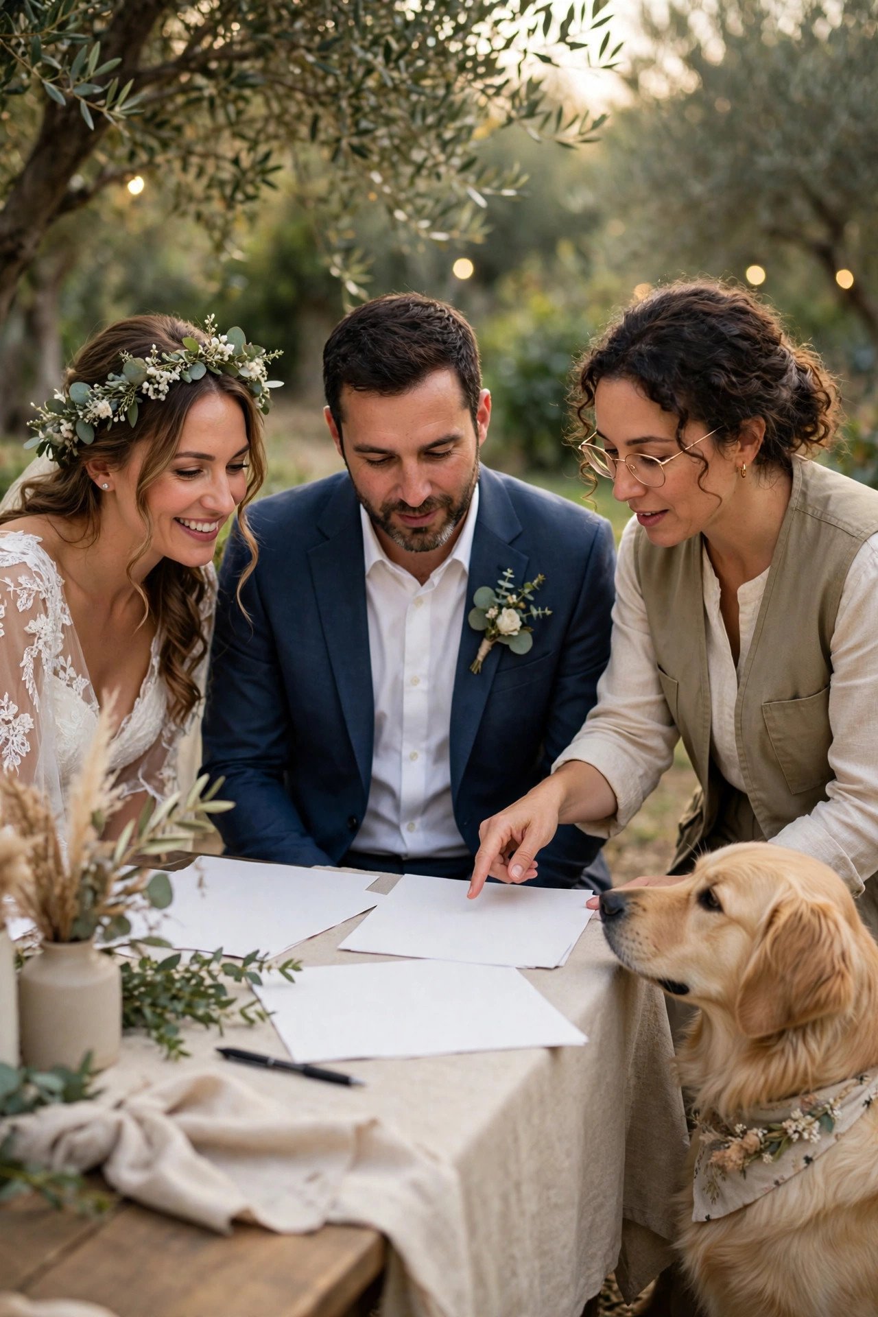 Agree the Day's Timeline in Writing — hiring and working with a wedding pet attendant in 2027